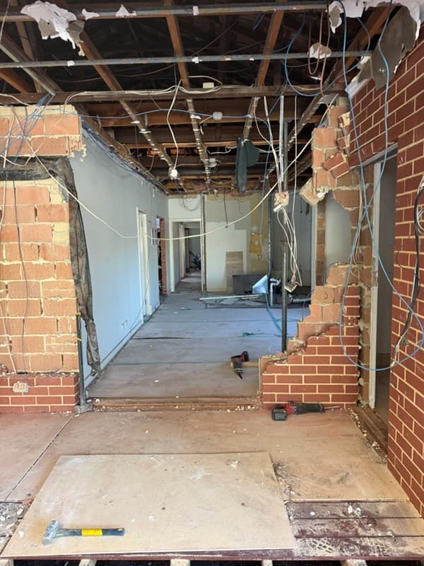 Wall removal - North Perth gallery