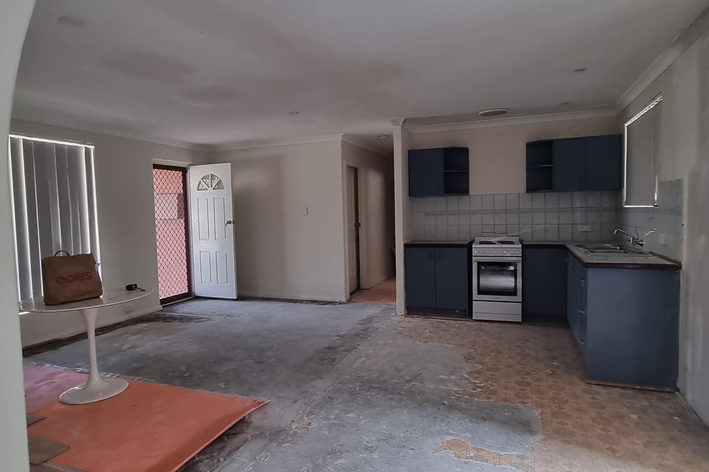 Wall removal & kitchen update gallery